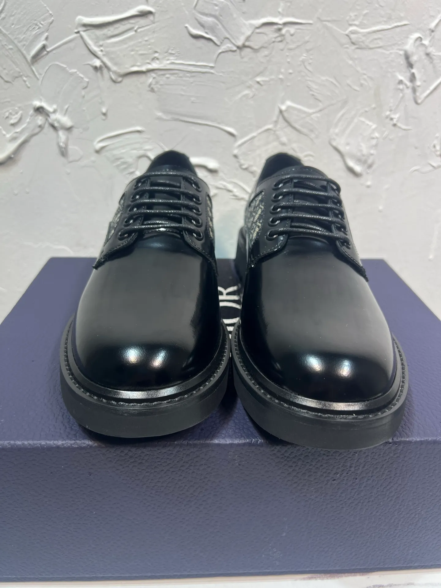 Men's shoes 💰780💰 🔥🔥🔥3990 The latest Dior/Dior men's logo leather shoes, lace-up GRANVILLE moccasin loafers, original version developed one to one, imported cowhide open edge beads on the surface, cowhide lining, complete packaging code number 39-46